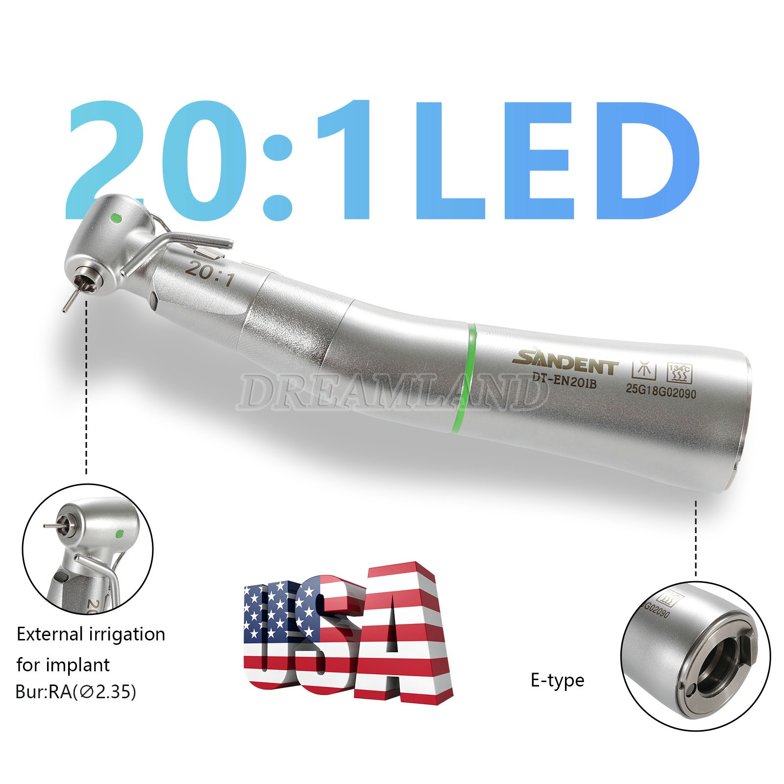 KaV Style SURGmatic S201 XL 20:1 Electric Dental Handpiece