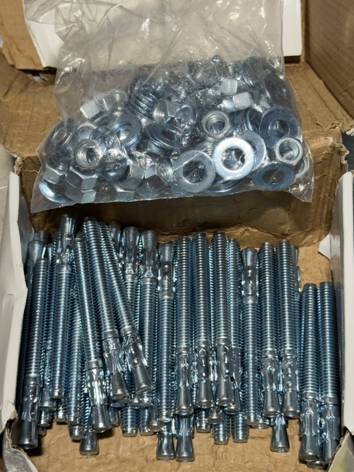 3/8″ x 3-3/4″ Conquest Wedge Anchors – Zinc, Pkg 50