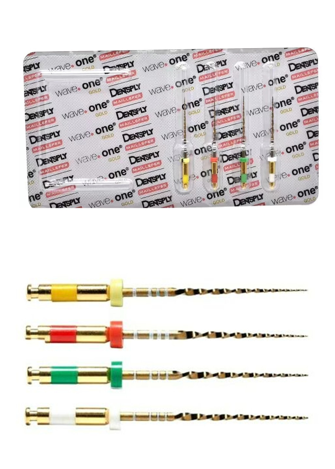 Waveone Gold Yellow, Red, Green, White RECIPROCATING File Dentsply 21mm