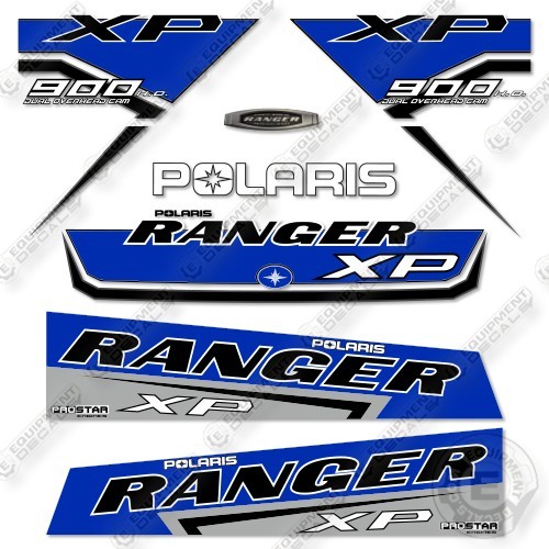 Fits Polaris Ranger 900XP EPS 2017 Dark Blue Decal Kit UTV- 7R OUTDOOR 3M VINYL!