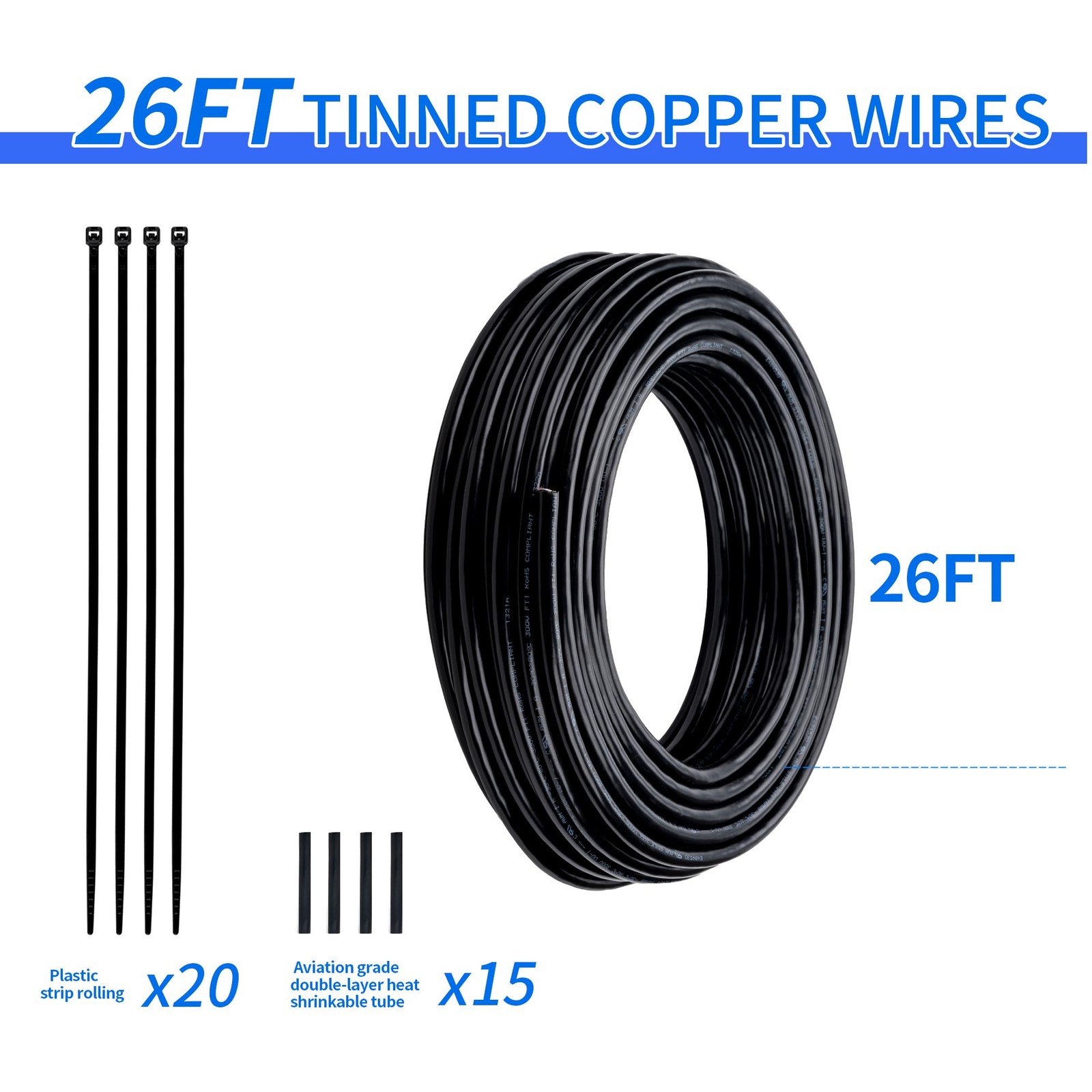16 Gauge 6 Conductor Electrical Wire 16 AWG 6 Wire Oxygen-Free Copper PVC Str…
