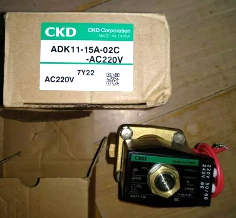 CKD ADK11-15A-02C-AC220V Solenoid Valve New✦KD