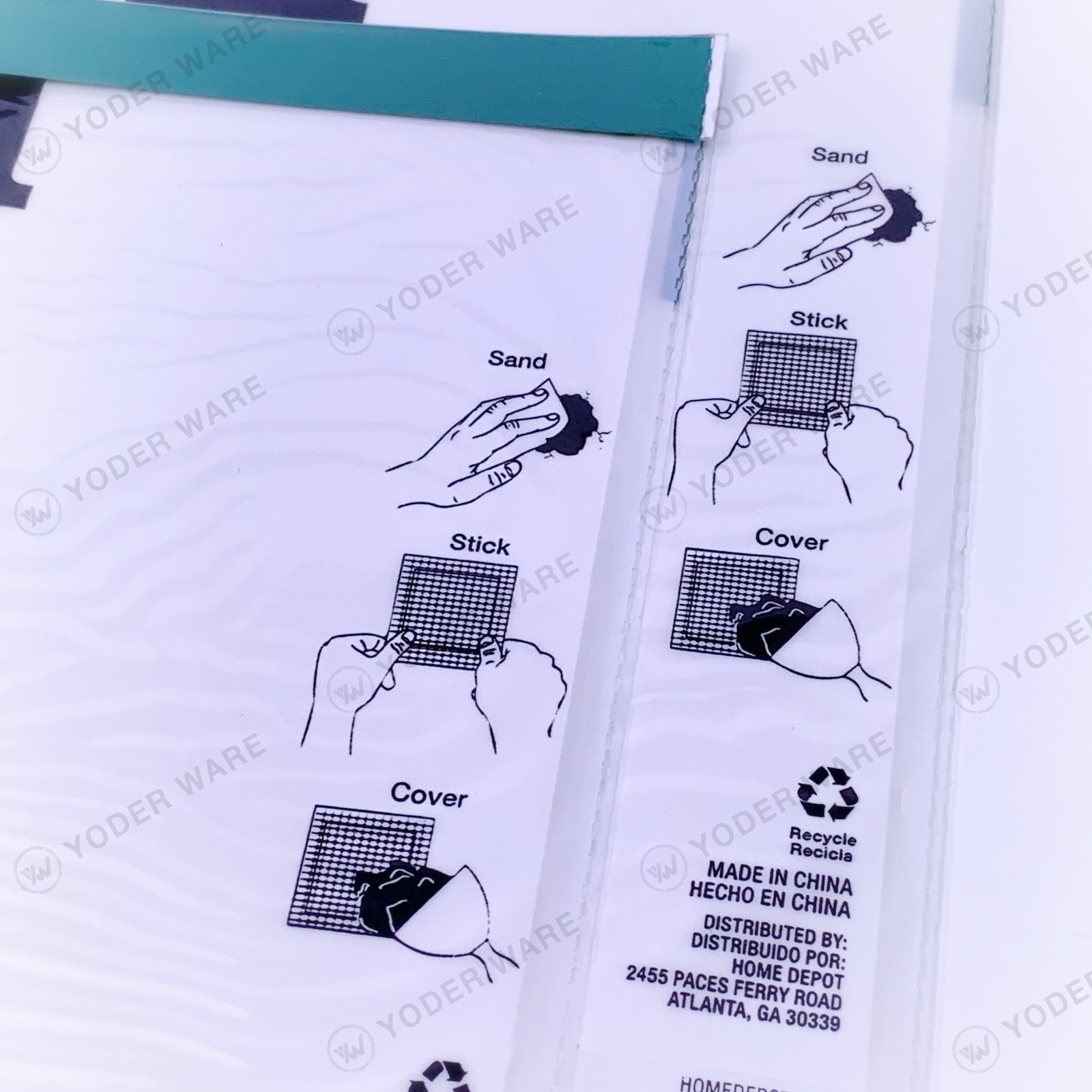 (Lot of 2) Anvil Self Adhesive Drywall Repair Patch 8″ x 8″ NEW 1004 215 356