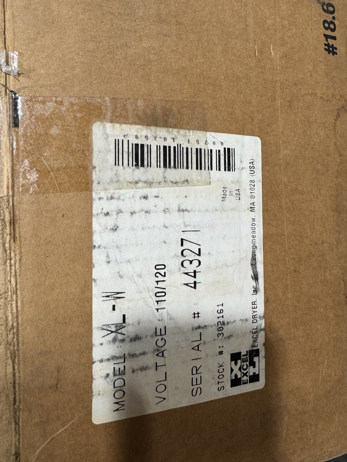 XLERATOR XL-W Hand Dryer 110/120V 50/60 Hz, Model XL-W, MPN 302161