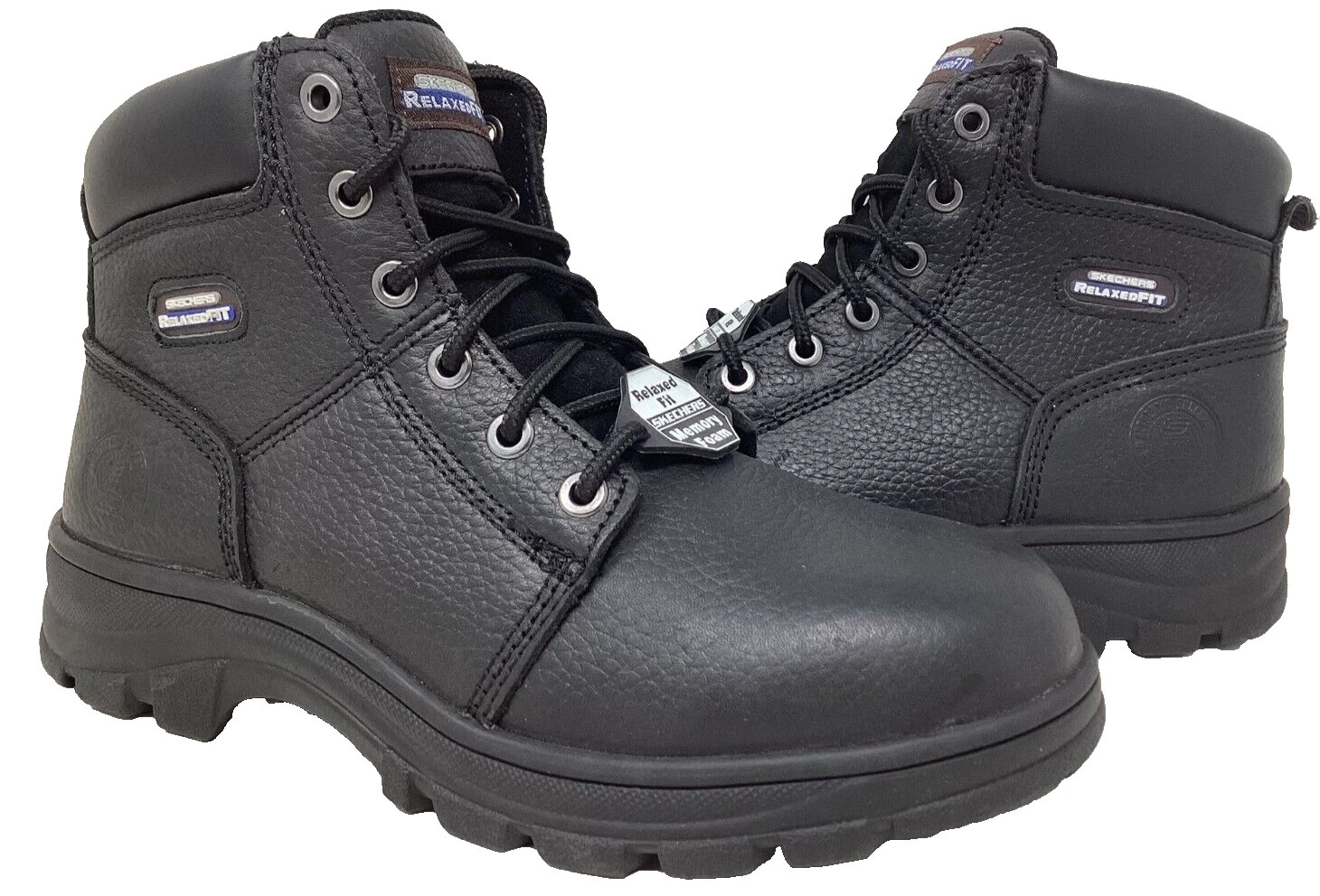 Skechers Men’s Workshire Condor EH Lace Up Work Boots Black Size:10 127T