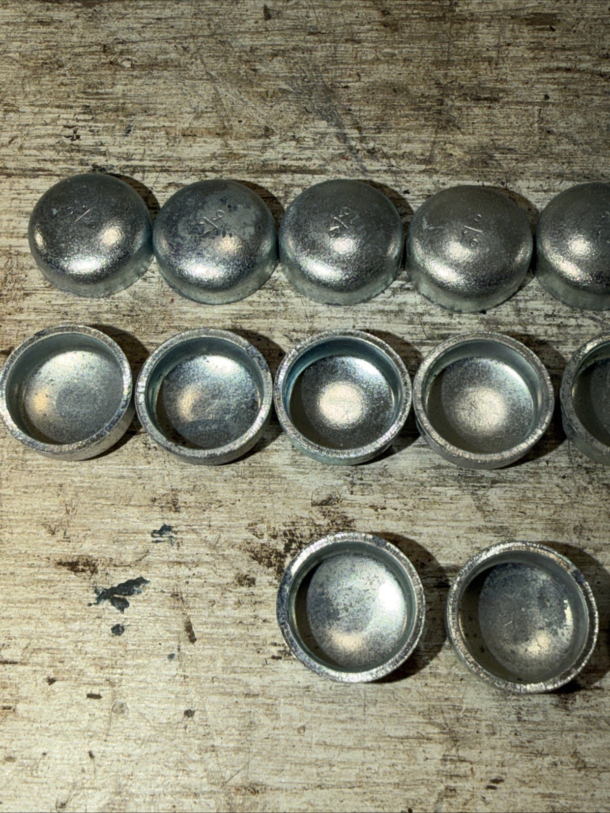 Lot Of 25 New Vintage Steel Cup Expansion Plugs 9/16” IN Made In USA