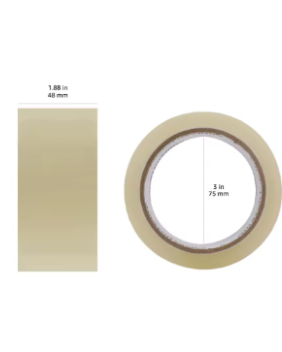 6pcs Packing Tape for Moving and Sealing Boxes, Clear, 1.9 in x 60.3 Yards,