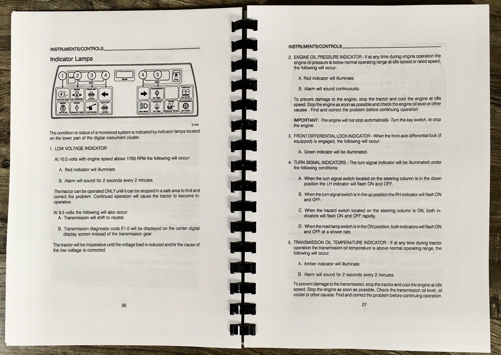 Case IH 9110 9130 Tractor Operators Manual Owners Book Maintenance Adjustments