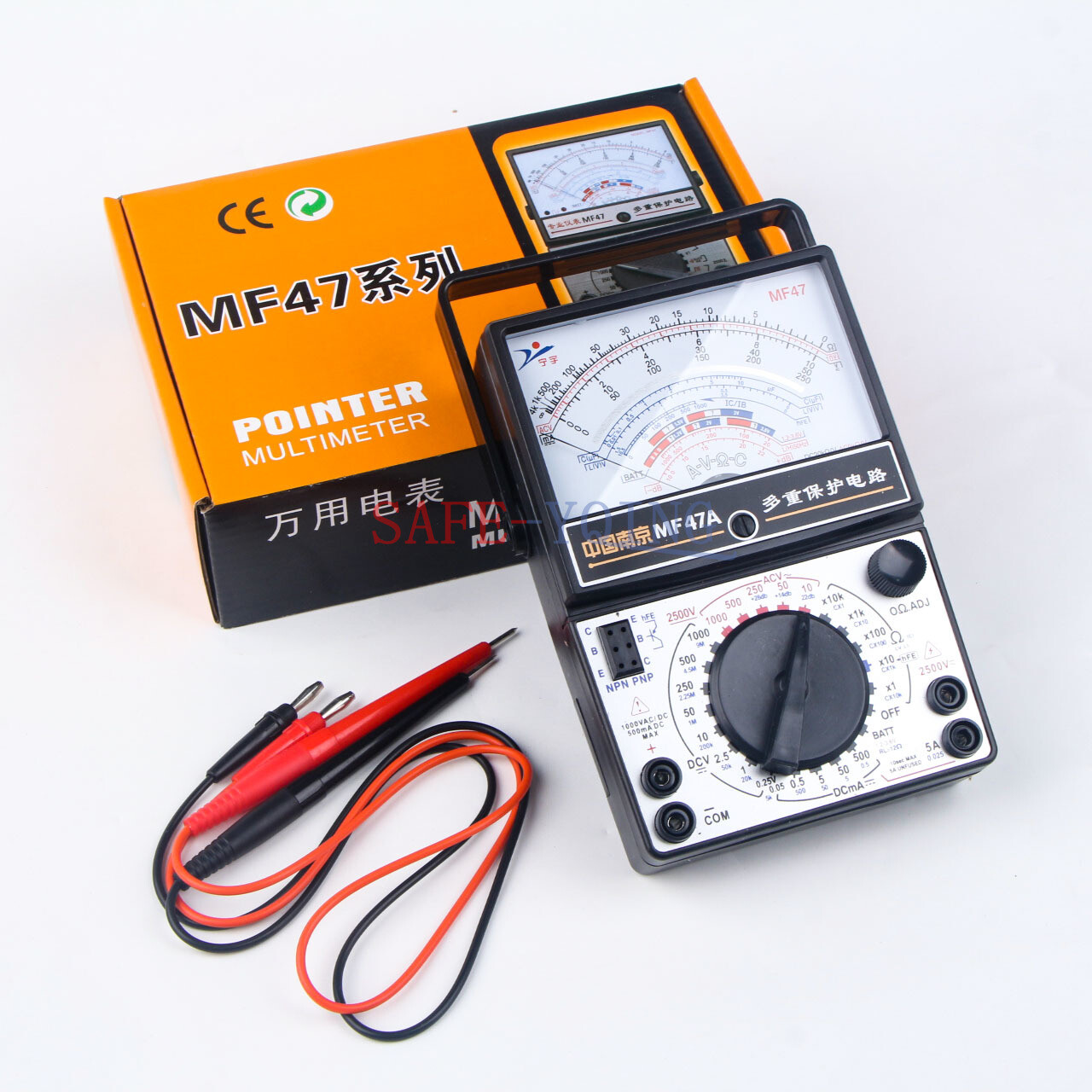 Electrical MF47 Current Resistance AC/DC Volt Testing Pointer Multimeter New