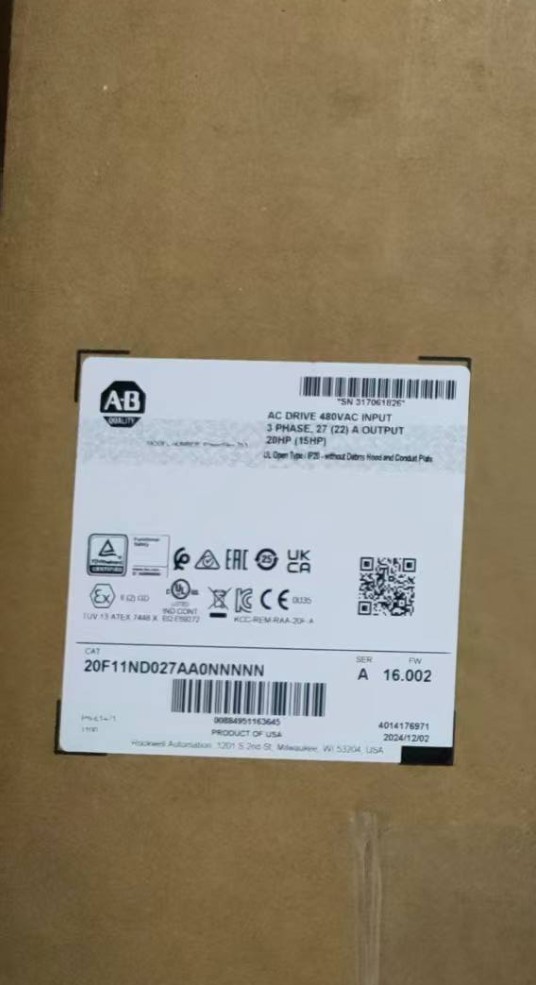Unbrand 20F11ND027AA0NNNNN New Sealed AB 20HP PowerFlex