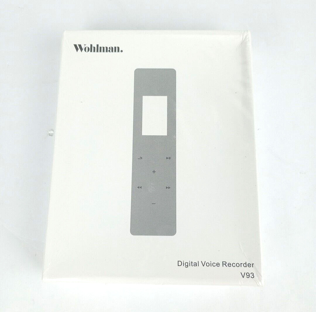 Wohlman Digital Voice Recorder 16GB 1536kbps High Recording Quality Noise Reduct