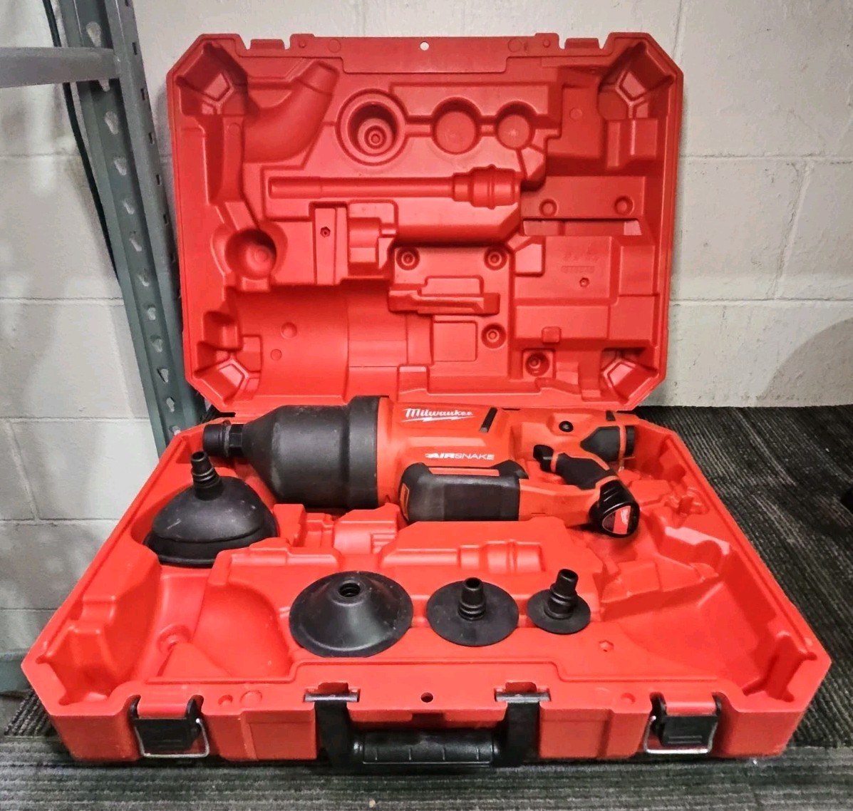 Milwaukee Tools 2572A-21 Air Snake M12 Drain Cleaning Air Gun Kit – READ