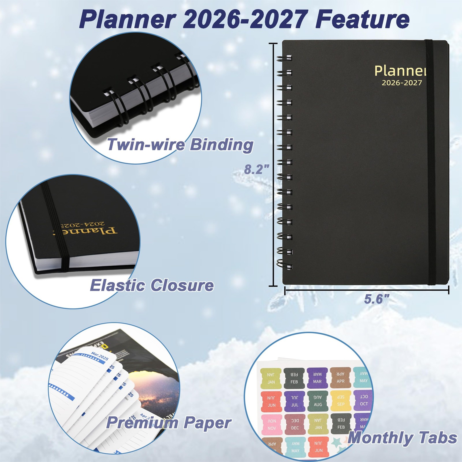 Daily Planner 2026-2027, 2026 Planner Weekly and Monthly, Jan 2026-Jun 2027, …
