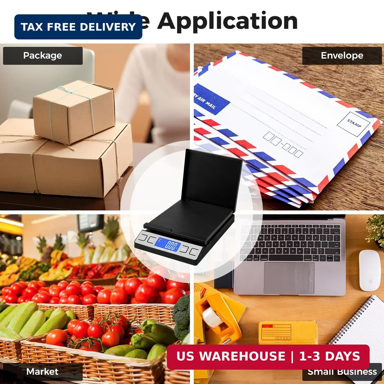TIPRE Shipping Scale,High Accuracy 0.1oz,Digital Postal Scale,Mail Scale Featuri
