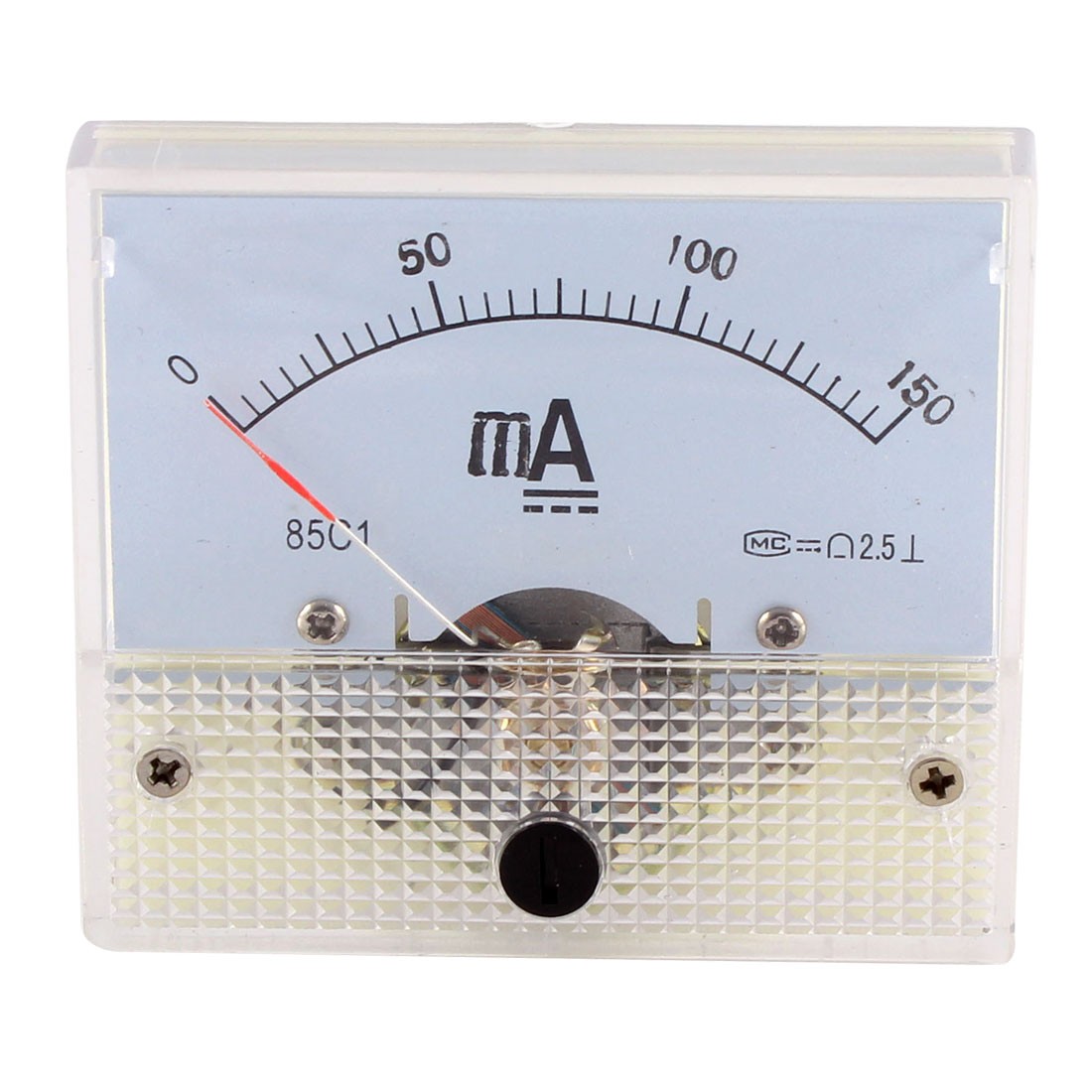 85C1 DC 0-150mA Rectangle Panel Gauge Meter Analog Ammeter Class 2.5