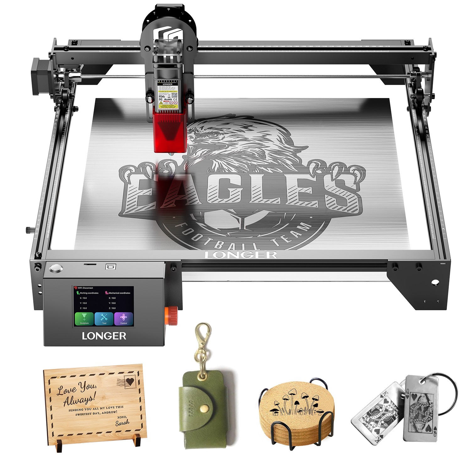 Longer RAY5 10W Laser Engraver Laser Cutter with App Offline Control DIY NEW