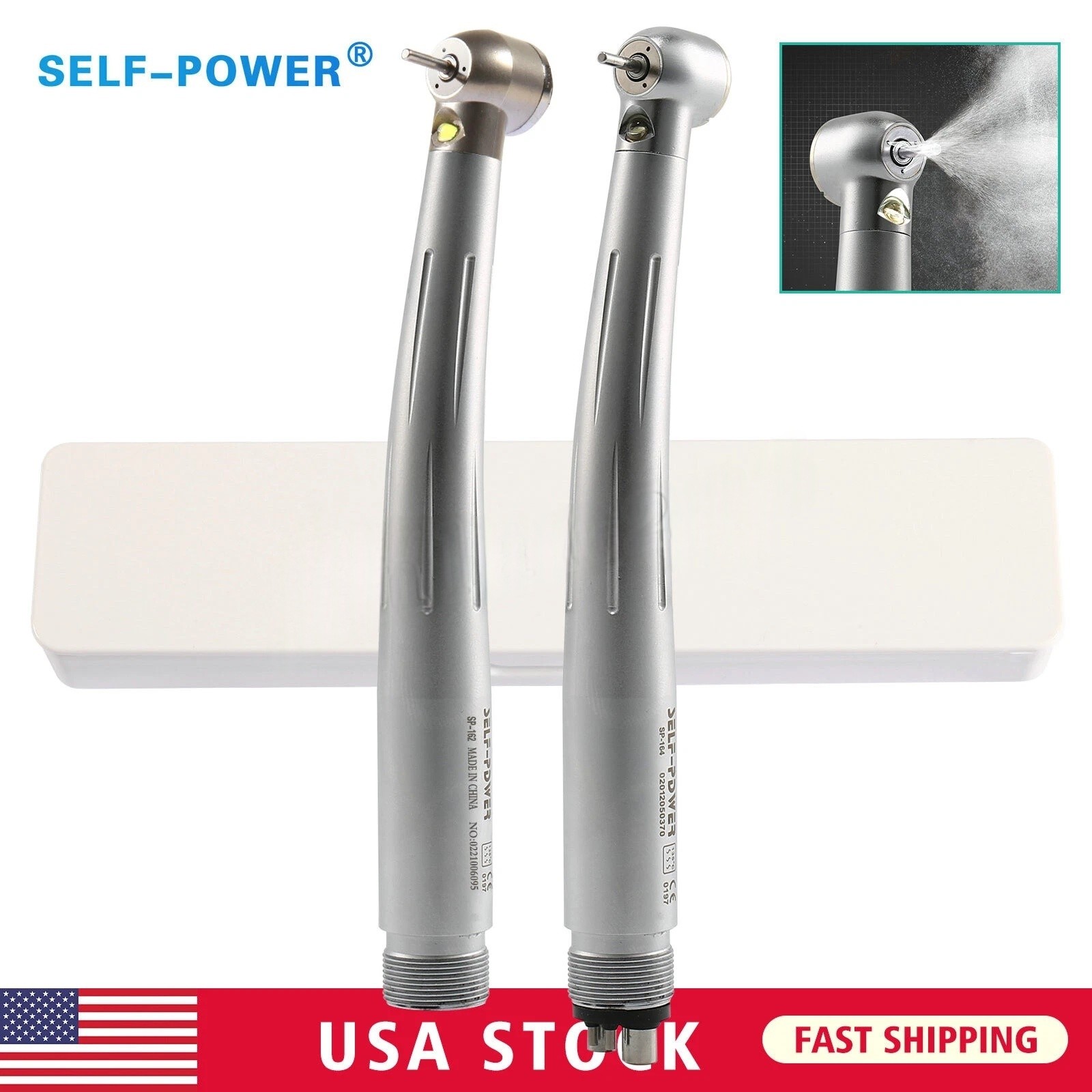 NSK Style Dental Fiber Optic LED E-generator/High Speed Handpiece 2/4Hole CE FDA