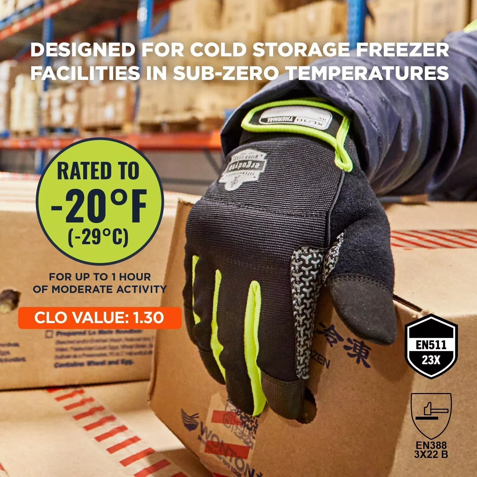 ProFlex 850 Insulated Freezer Touchscreen Work Glove – Small, Large, 2XL