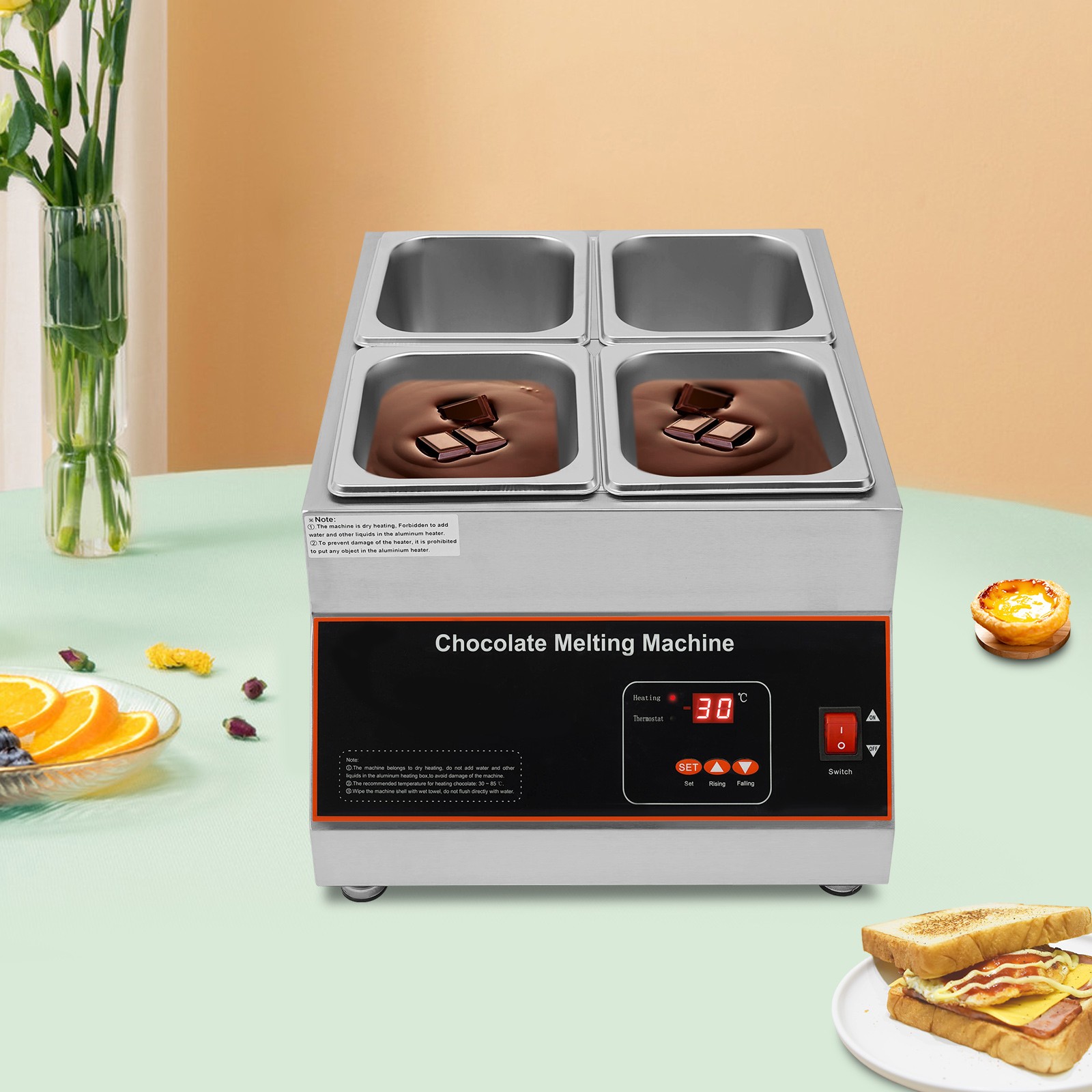 12kg Chocolate Melter Chocolate Melting Machine Electric Chocolate Melting Pot