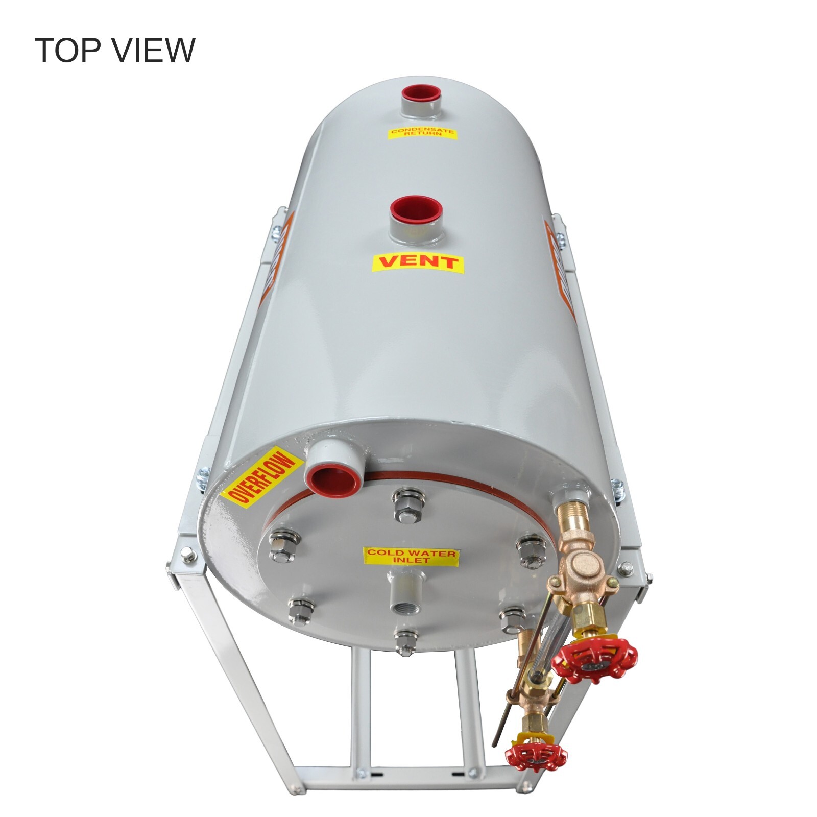 46 GALLON STAINLESS STEEL BOILER CONDENSATE RETURN TANK COMPLETE SET, 18″x42″