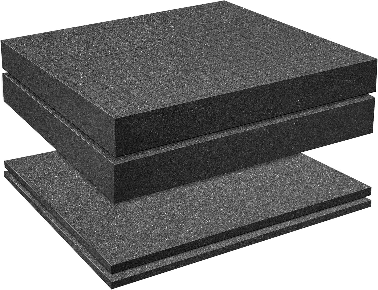 Pick Apart Foam Insert 4 pcs 2 Sizes 12x12x2 Inch for Storage Board Game