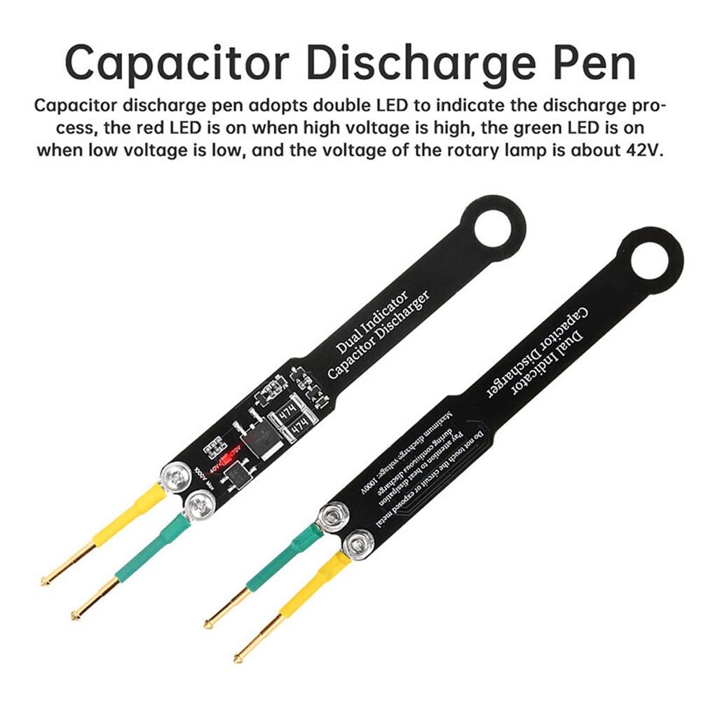 1000V Portable Capacitor Discharge Tool AC DC High Voltage Quick Discharging US