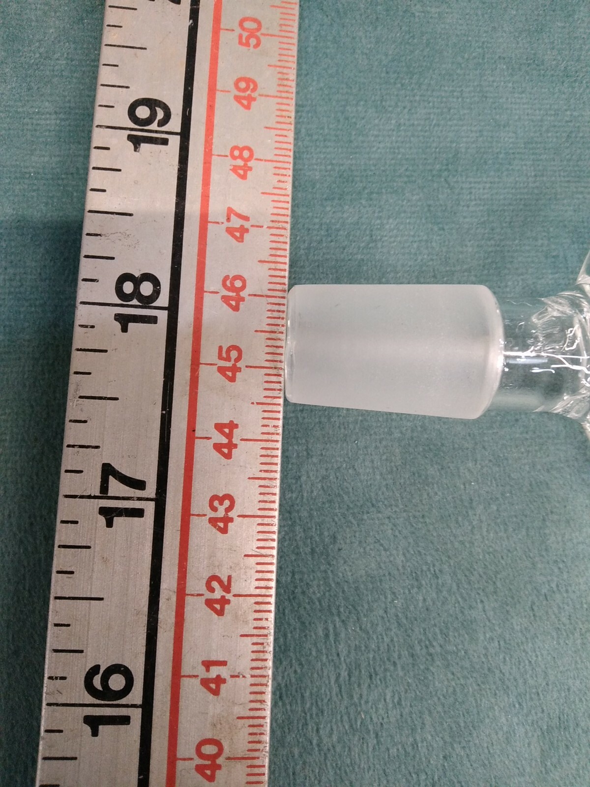 Y shaped connector adapter unknown brand unknown sizes lab glass chemistry