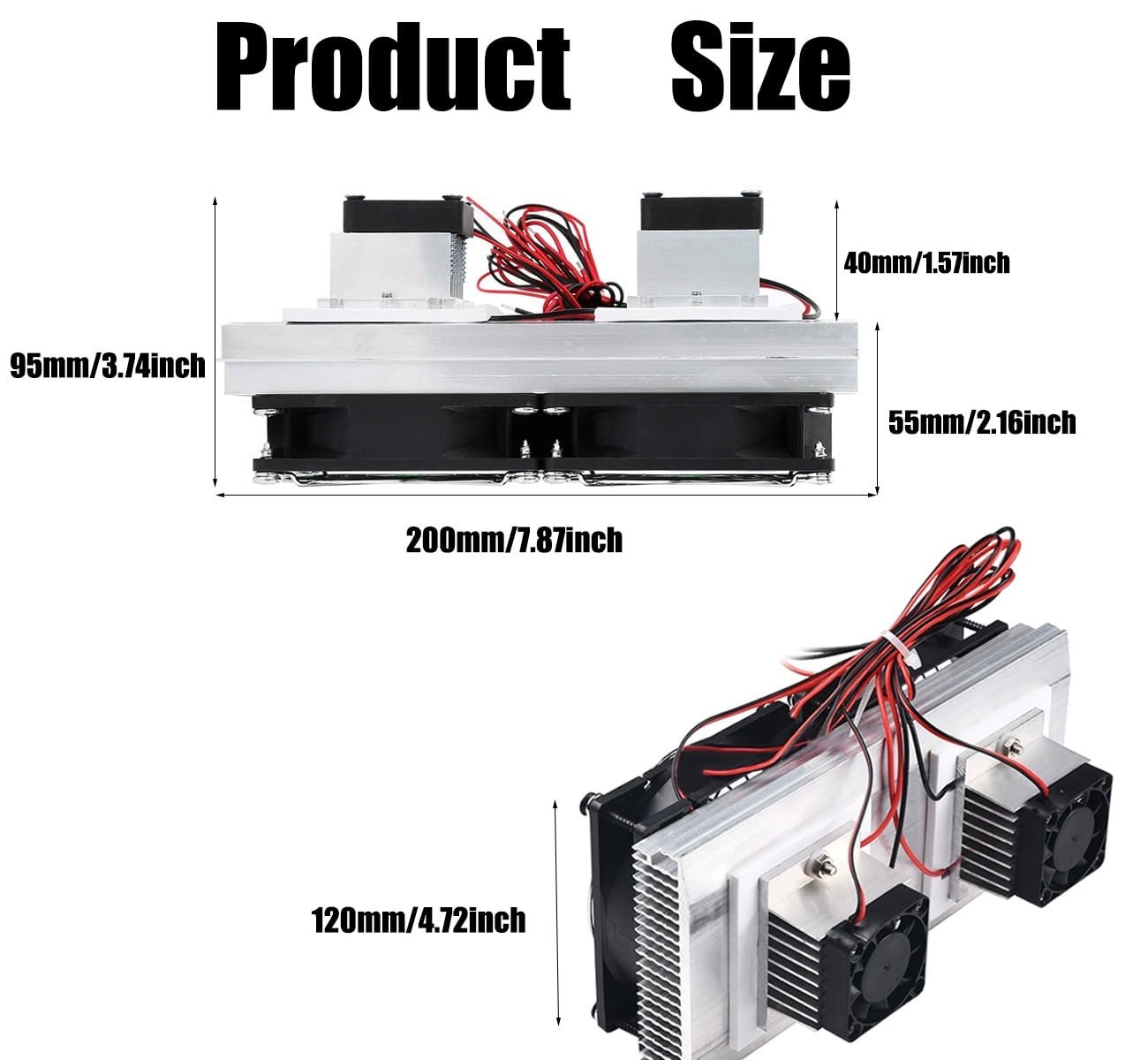 Mini Air Conditioner DC 12V DIY Thermoelectric Peltier Refrigeration Cooling Sys