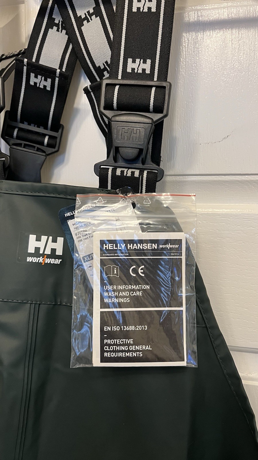 Helly Hansen 70500_490-Xl Rain Bib Overall, Cotton/Pvc