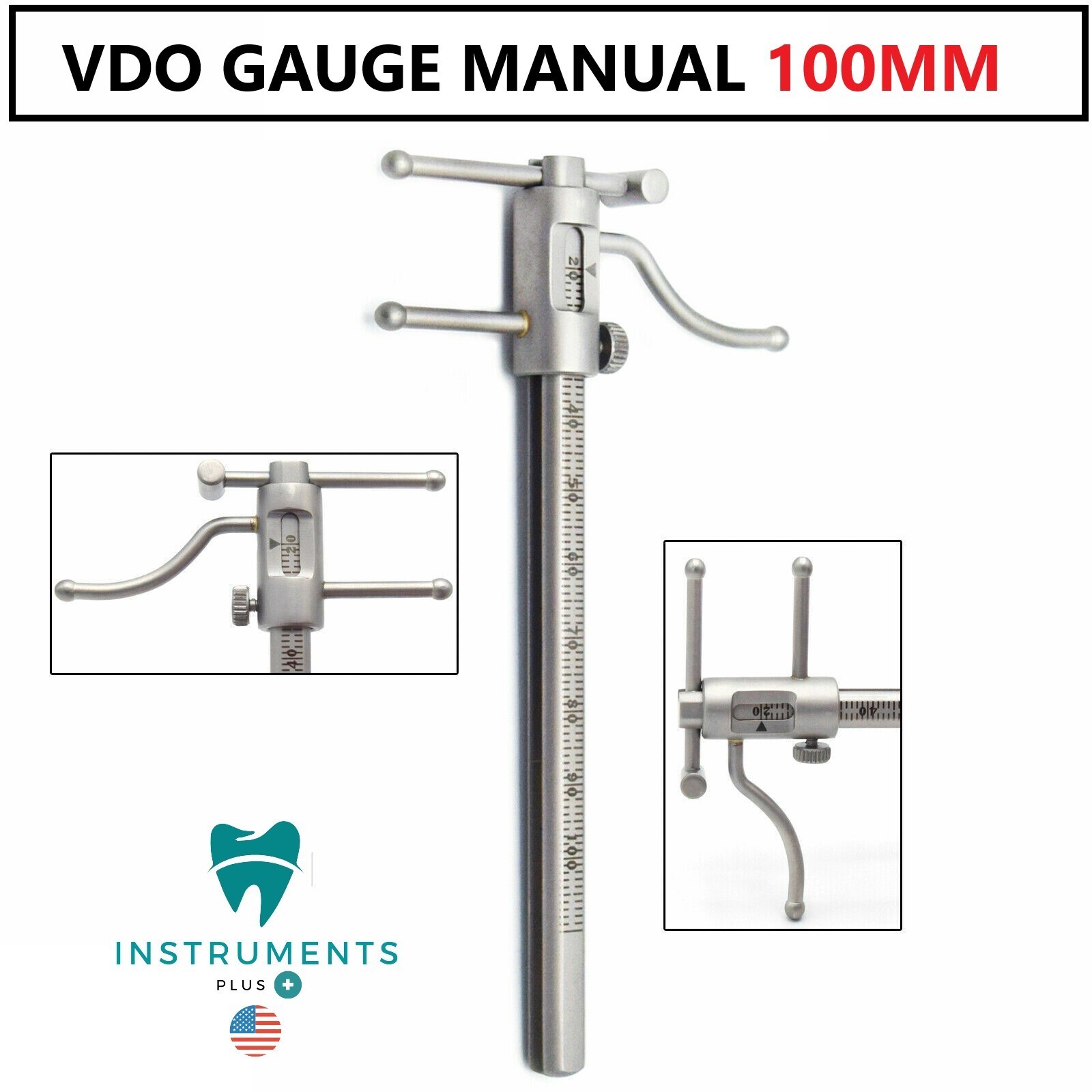 Venus & Apollo Gauge VDO Gauge Ruler Stainless Steel Fully Autoclavable SALE 3X