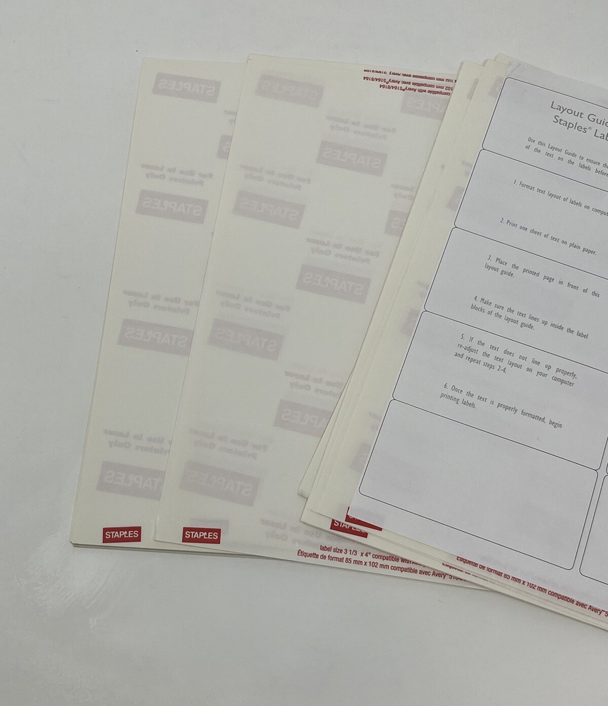 2 x 4 1/8 Inches shipping label 42 sheets, 420 labels ( Open Box)
