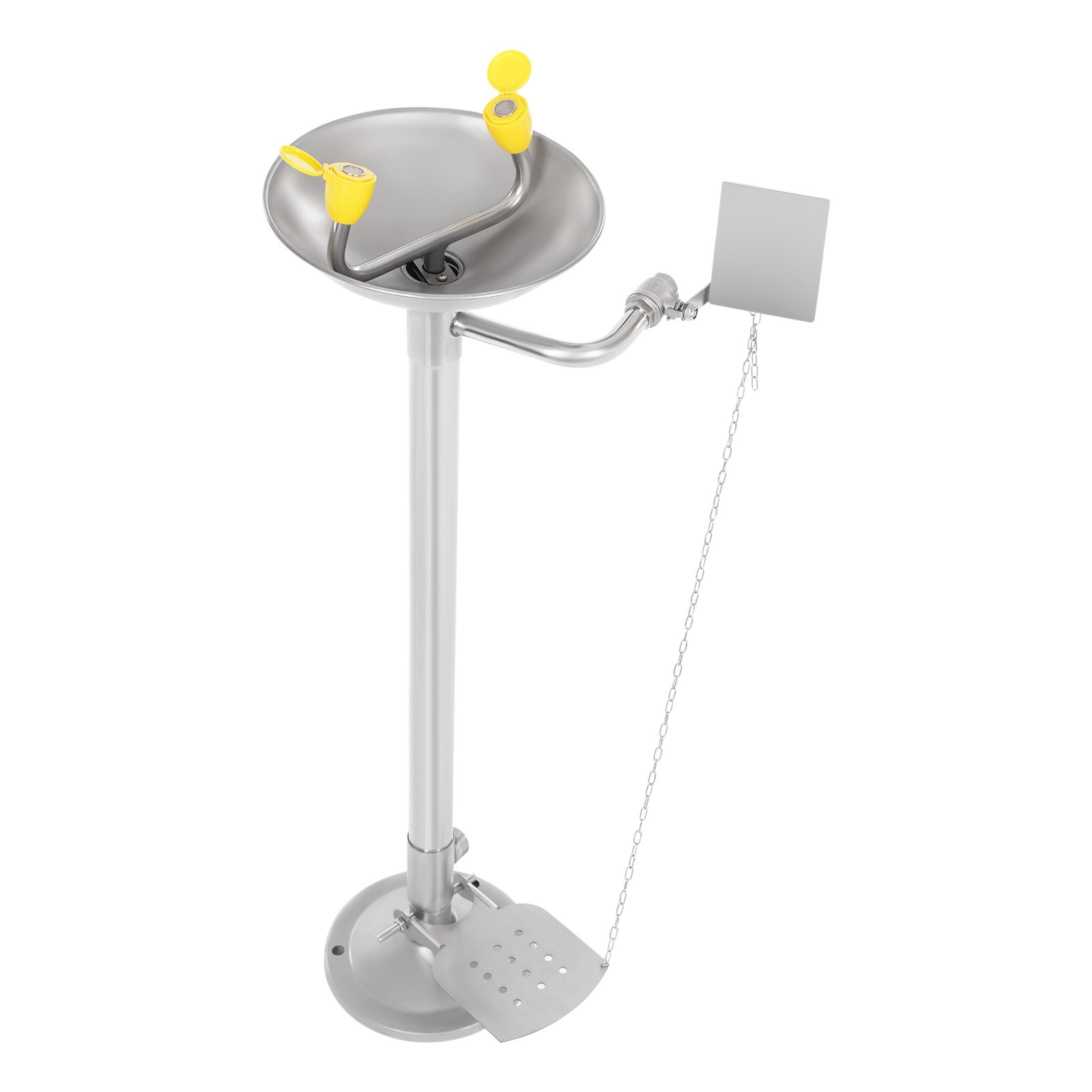 Eye Wash Station 304 Stainless Steel Emergency Eyewash Station Floor Standing