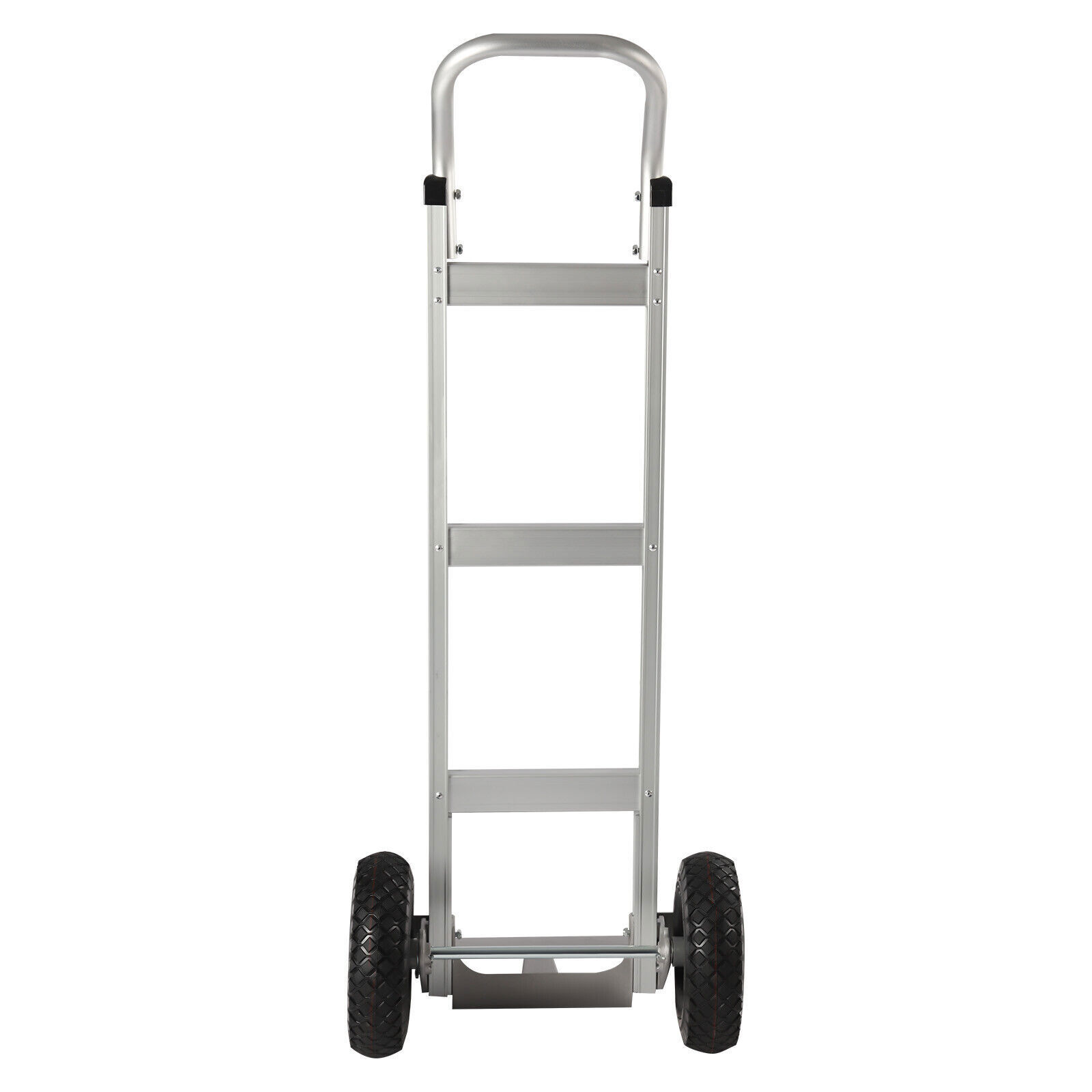 Aluminum Alloy Hand Truck Cart Heavy Duty Dolly W/ Rubber Wheels 440lbs/500lbs