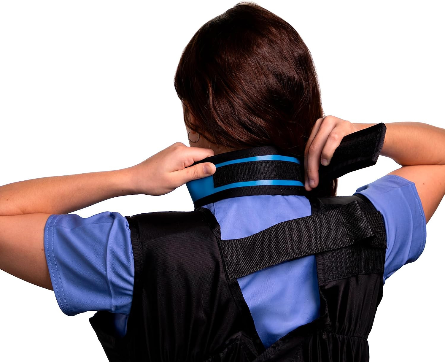 Thyroid Shield/Collar with PVC Easy Clean Color Cyan .50Mm PB Light Weight Radia