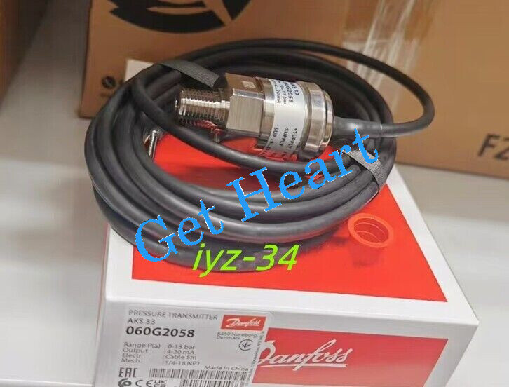 1PC Danfoss AKS33 060G2058 pressure transmitter FedEx or DHL or UPS