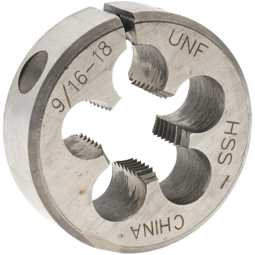 Value Collection 9/16-18 UNF High Speed Steel Round Adjustable Die 314-1264 New