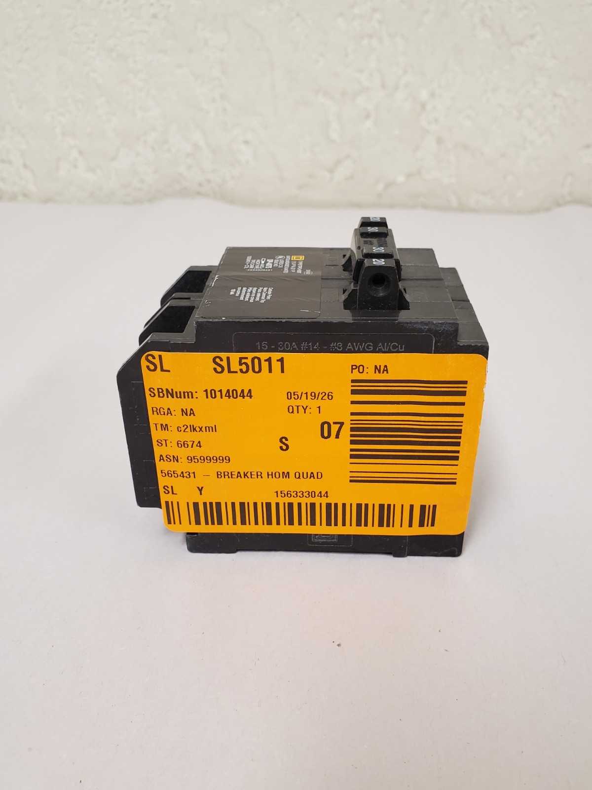 Homeline 2-20 Amp Single-Pole 1-30 Amp 2-Pole Quad Tandem Circuit Breaker