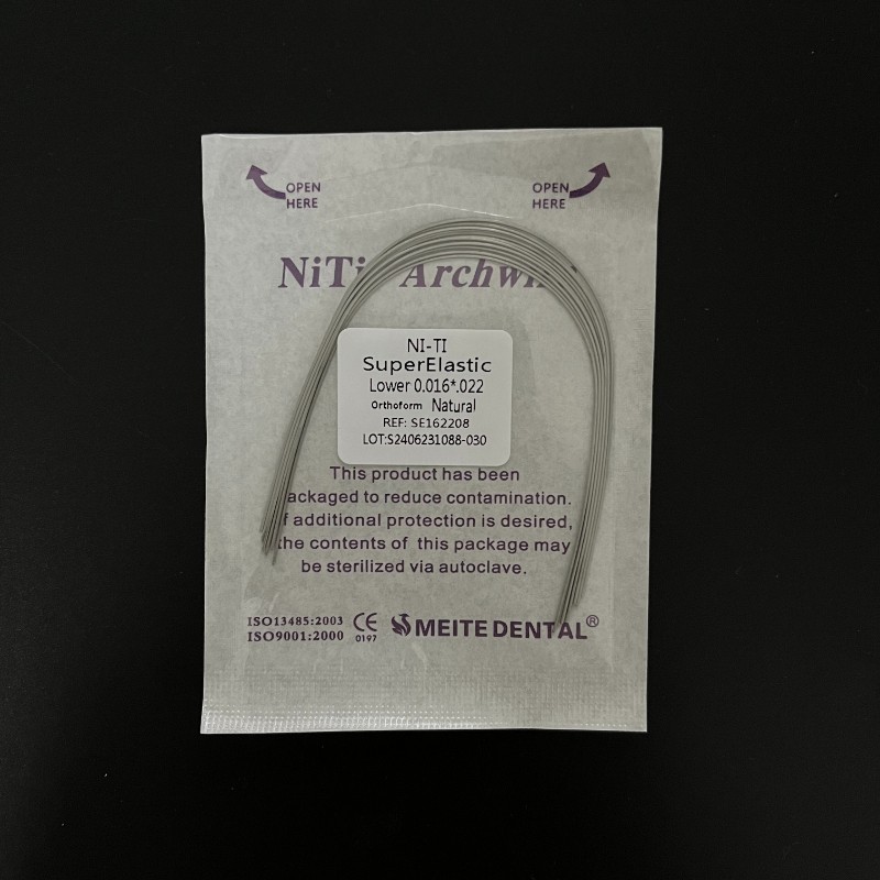 Dental Orthodontic Niti Super Elastic Rectangular Arch Wire Ovoid/Natural