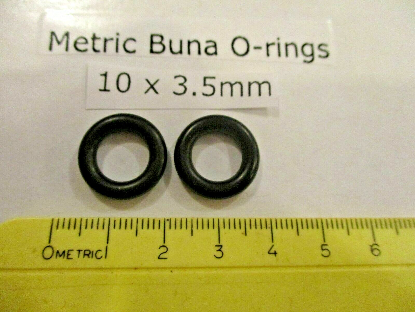 10mm ID x 17mm OD x 3.5mm thick O-ring. Buna-70. Quan 2.