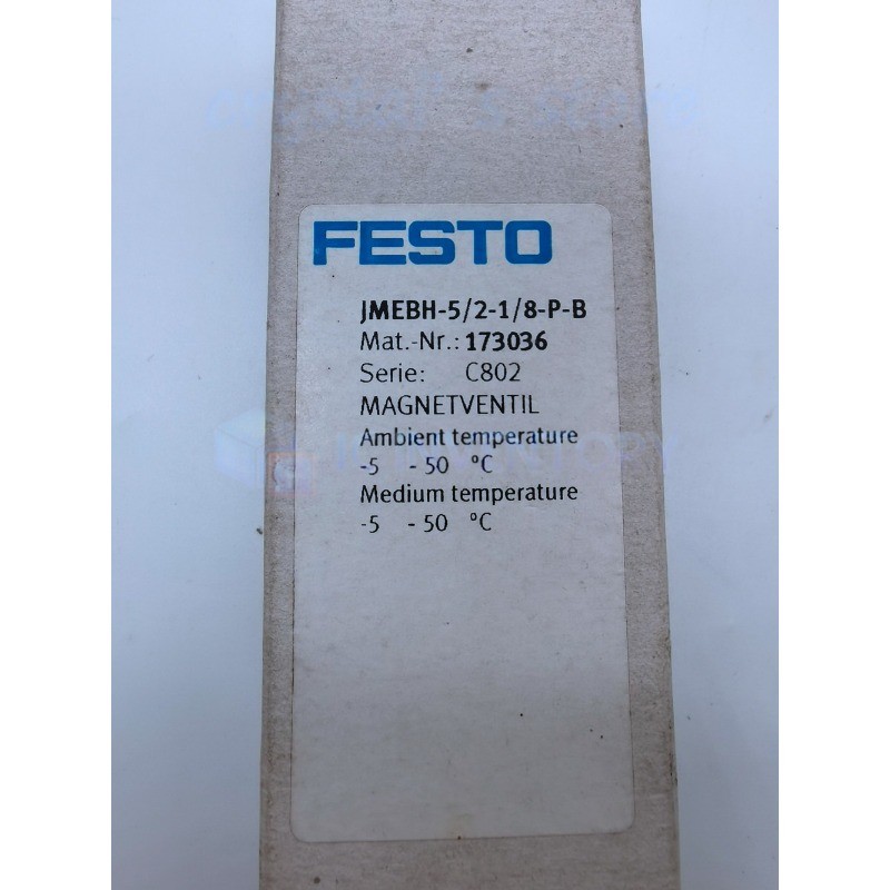 New 1PCS Brand FESTO JMEBH-5/2-1/8-P-B 173036 Quality Assurance Fast Shipping