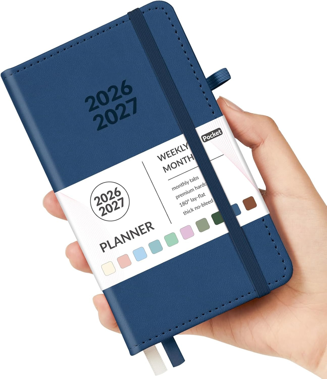 Pocket Planner 2026-2027, Weekly Monthly Planners for Purse, 3.5″ x 6″, July 202