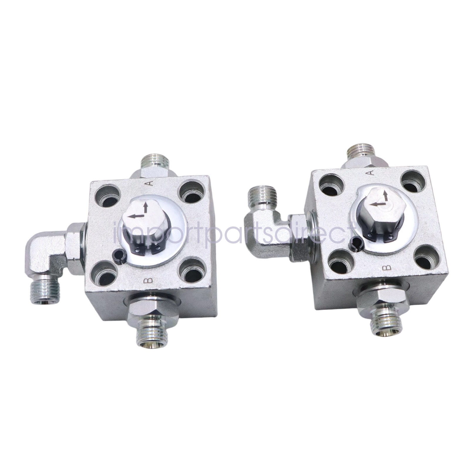 2* Three Way Diverter Valves For Chinese Mini Excavator 1-2 ton w/Quick Connects