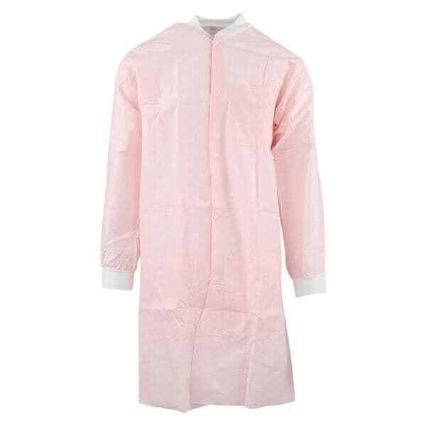 Medicom 8108-A SafeWear Hi-Perform Lab Coats Pink Small 12/Pk