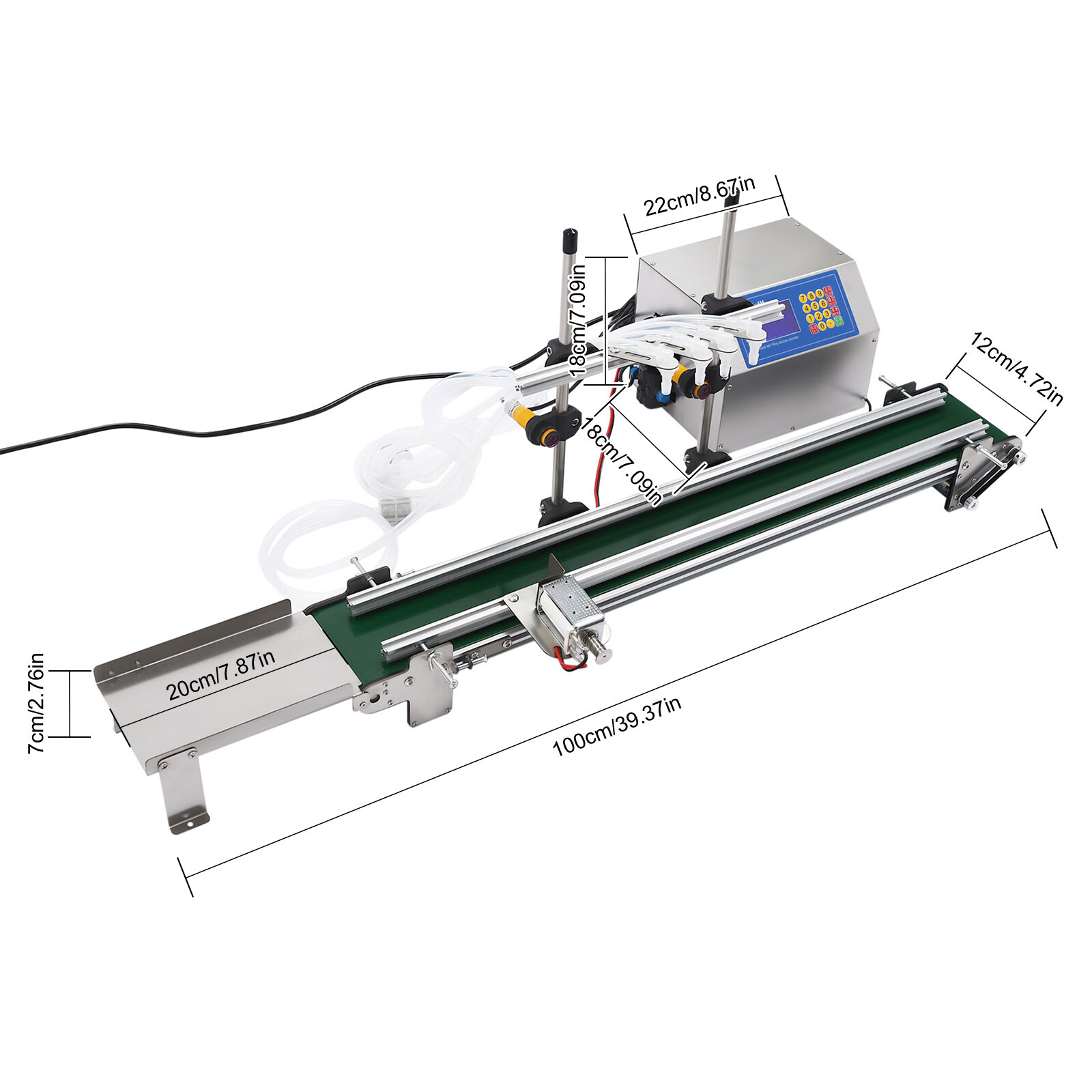 4-Head Automatic Liquid Filling Machine 10-500ml Bottle Filler Mini Filling Line