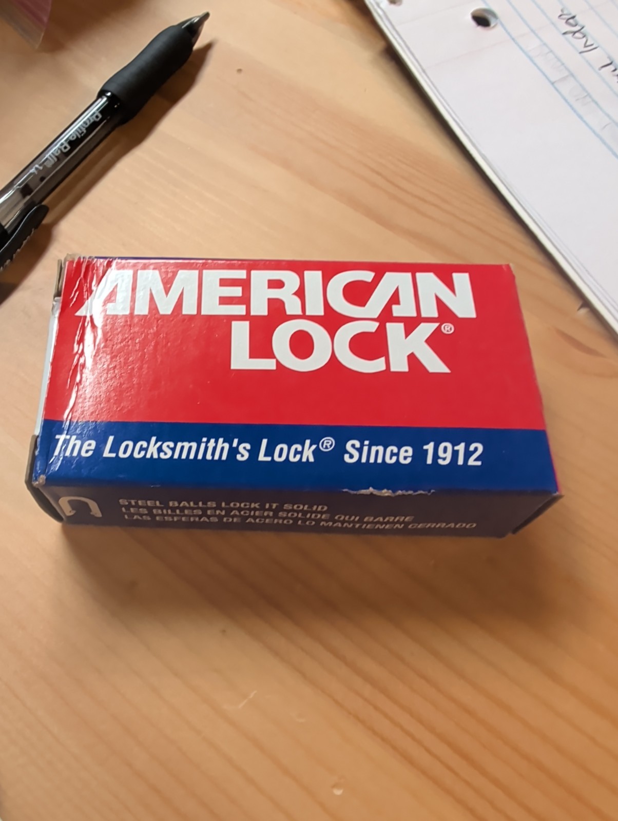 American Lock AH10KARBN Heavy Duty Solid Steel Chrome Plated Padlock No Key