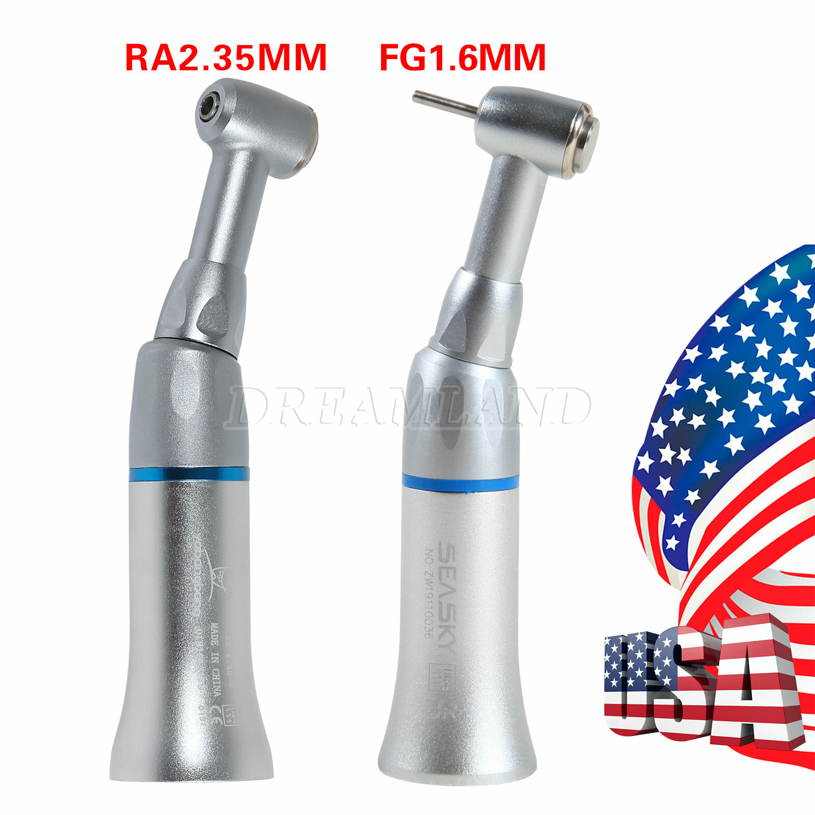 Hot! NSK Style Dental Push Contra angle FG1.60mm / CA 2.35mm Low Speed Handpiece
