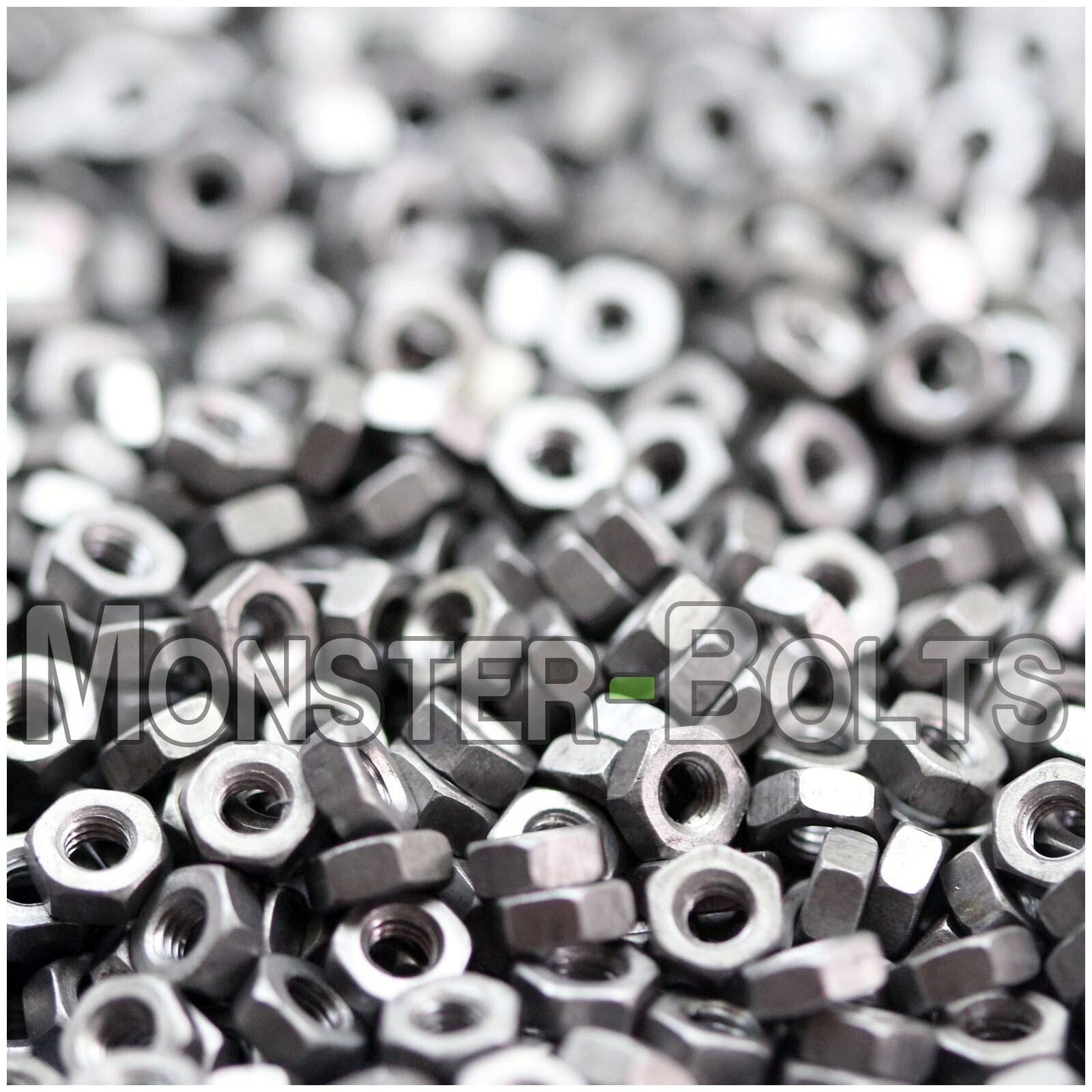 M3-0.5 / 3mm – Qty 10 – Metric Hex Nuts DIN 934 Black Plain Steel Coarse Thread