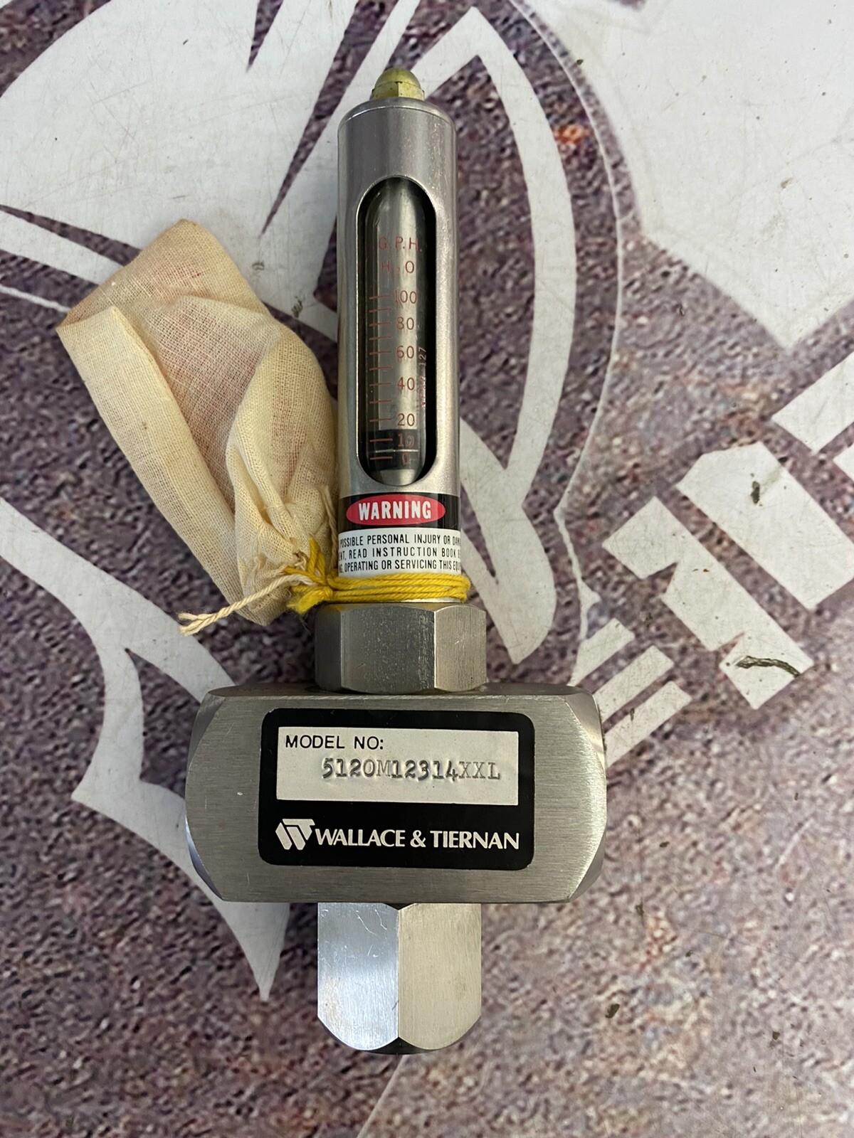 Wallace & Tiernan 5120M12314XXL 1/2” Armored Purge Meter