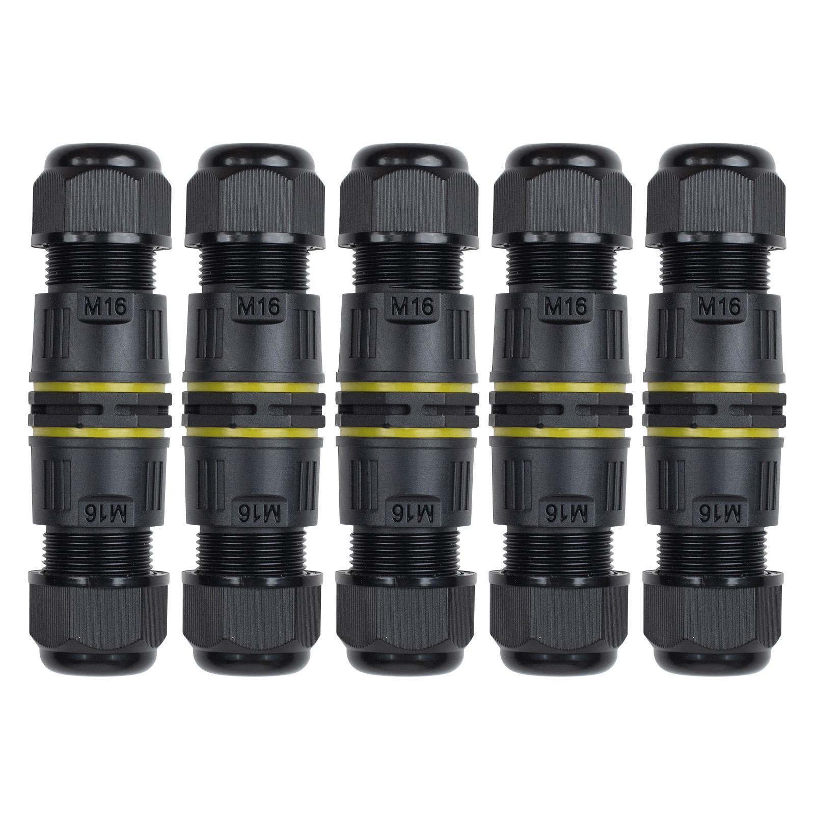 IP68 Outdoor Waterproof Junction Box Wire Splice Cable Connectors 5 Pack