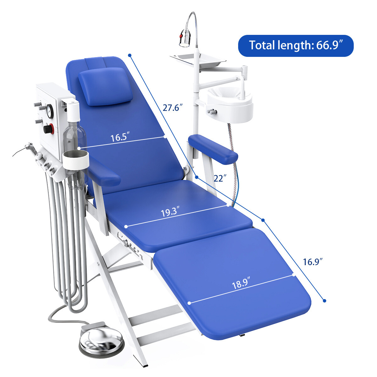 24L/40L Dental Silent Oil-Free Air Compressor Medical Pump/ Folding Chair